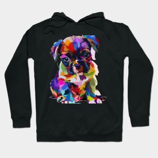 Puppy Colorful Pop Art Design Dog Lover Gift Idea Hoodie